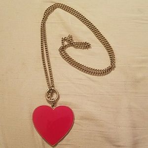 Heart long necklace